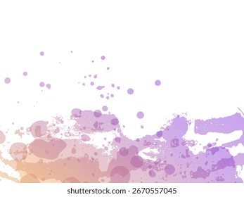 Vector Brush Stroke. Abstract Fluid Splash. Isolated Splash on White Backdrop. Sale Banner Brushstroke. Watercolor Textured Background.  Gradient Paintbrush.