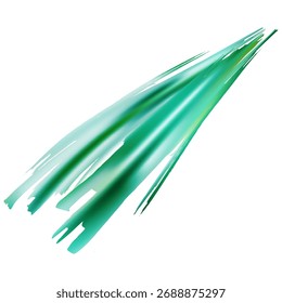 Traçado do pincel vetorial. Resumir Resplendor De Líquido. Pincel de Gradiente. Pincelada de banner de venda verde e azul-petróleo. Fundo Texturizado Aquarela.  Tela Inicial Isolada no Fundo Branco.