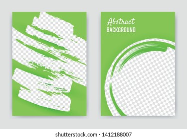 Vector brush stroke background for flyer, brochure, banner, poster.