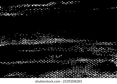 Hintergrund für Vektorpinsel. Grunge malte Textur. Schwarz-weißer Hintergrund. Horizontale Streifen
