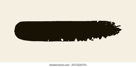 Vector brush stroke, beautiful grunge brush texture, banner, for any design. Frame for text, advertising. Abstract element. Background for social networks.Graffiti black on white background. EPS 10