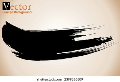 Vector Brush Stroke. Black paint wavy brush strokes vector collection. vector black line, grunge brush strokes ink paint isolated,  Modern grunge brus