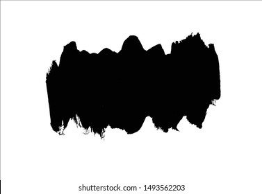 vector brush stroke black watercolor.graffiti creative illustration.