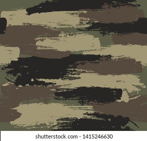 Vector Brush Stroke Camouflage Pattern