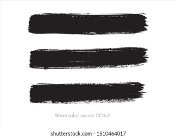 vector brush stroke collection watercolor.creative illustration image
