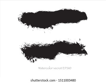 vector brush stroke collection watercolor.creative illustration image