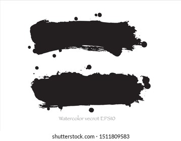 vector brush stroke collection watercolor.creative illustration image