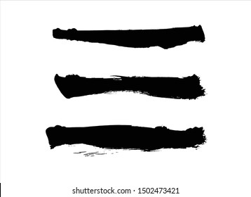 vector brush stroke color black watercolor graffiti illustration.