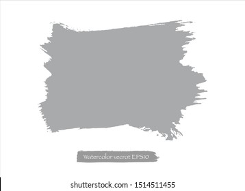 vector brush stroke color gray creative illustration.