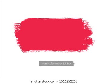 vector brush stroke color red abstract background.creative illustration.