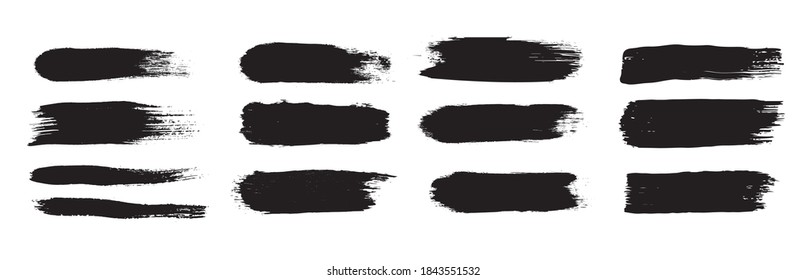 vector brush stroke. Dirty artistic design element, frame or background for text.