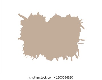 vector brush stroke gray watercolor creative illustration.