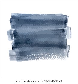 Ilustración de color gris de pincel vectorial.