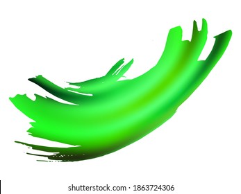 Estroque del pincel del vector. Esplash fluido abstracto verde y acuático.  Splash aislado sobre fondo blanco. Pincel de pancarta de venta. Pincel de degradado. Fondo texturado de color de agua.