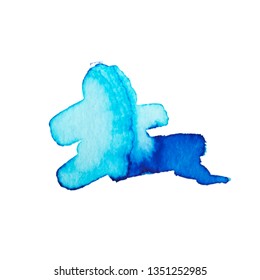 Vector Brush Stroke. Grunge Ink pen. Distressed quill. Black Modern Textured pen Stroke. Curls of a spiral drawn with ink by a sharp feather