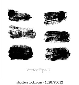 Vector brush stroke grunge ink watercolor background.creative illustration