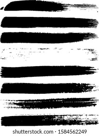 Vector brush stroke. Hand drawn brush stroke. Ink splash vector. Real paint imitation