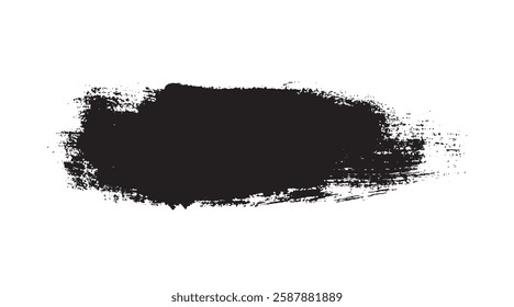 Vector brush stroke isolated on grunge background. Paint, ink brush, brush strokes, brushes, lines, frames, box, Abstract grunge paint brush stroke	