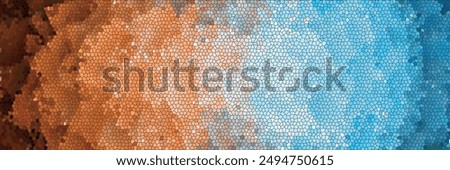 vector brush stroke rounded mosaic style concept wall mural blended abstract layered shadow bright and pale rainbow color tone	
