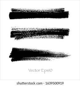 vector brush stroke set background.creative illustration