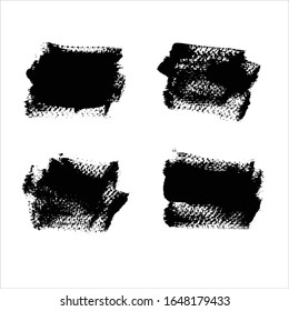 vector brush stroke set background.creative illustration
