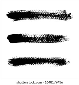vector brush stroke set background.creative illustration