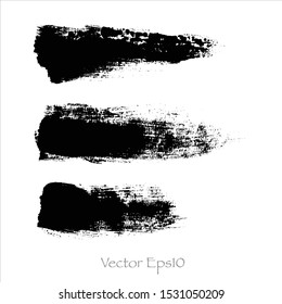 Vector brush stroke set watercolor background.creative illustration