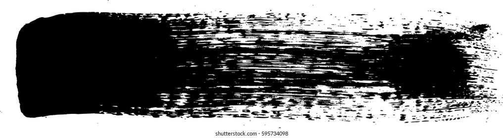 Vector brush stroke . Splatter Paint Texture . Distress Grunge background . Scratch, Grain, Noise template . Black Spray Blot of Ink.Place illustration Over any Object to Create smudge Grungy Effect .
