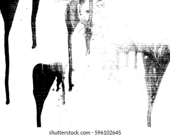 Vector brush stroke . Splatter Paint Texture . Distress Grunge background . Scratch, Grain, Noise template . Black Spray Blot of Ink.Place illustration Over any Object to Create smudge Grungy Effect .