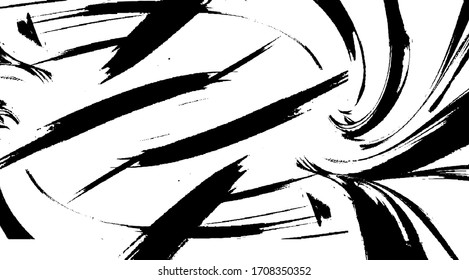 Vector brush stroke  texture. Distressed uneven grunge background. Abstract distressed vector illustration. Overlay over any design to create interesting effect and depth. Black isolated on white. EPS10