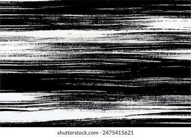 Vector brush stroke texture. Distressed uneven grunge background. Abstract distressed vector illustration. Black and white Grunge texture. Black isolated on white. EPS10