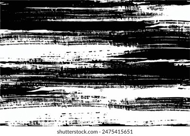 Vector brush stroke texture. Distressed uneven grunge background. Abstract distressed vector illustration. Black and white Grunge texture. Black isolated on white. EPS10