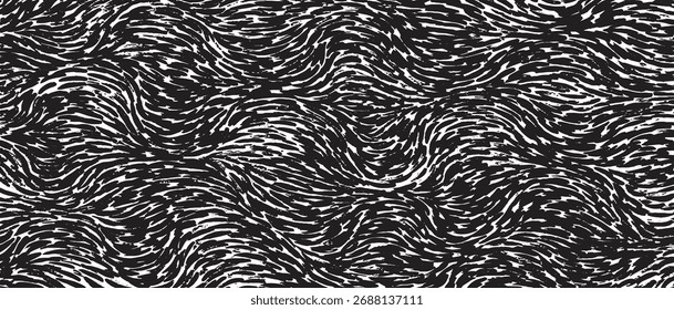 Vector brush stroke texture. Distressed uneven grunge background. Abstract vector illustration. Overlay over any design to create interesting effect and depth. Black isolated on white. EPS10