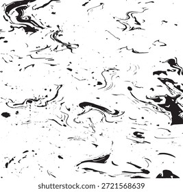 Textura de trazo de pincel de Vector. Angustiado fondo grunge desigual. Abstractas Ilustración vectorial angustiada. Superponer sobre cualquier diseño para crear efectos y profundidad interesantes. Negro aislado en blanco. EPS10