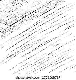 Textur des Vektorpinsels. Unregelmäßiger, unebener Hintergrund. Abstrakte, belastete Vektorgrafik. Overlay über jedes Design, um interessante Wirkung und Tiefe zu schaffen. Schwarz einzeln auf Weiß. EPS10