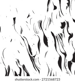 Textura de trazo de pincel de Vector. Angustiado fondo grunge desigual. Abstractas Ilustración vectorial angustiada. Superponer sobre cualquier diseño para crear efectos y profundidad interesantes. Negro aislado en blanco. EPS10