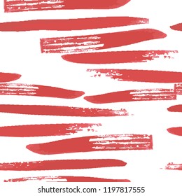 Vector Brush Stroke Textured abstract Seamless Pattern. For your design.