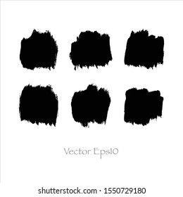 Vector brush stroke watercolor illustration.