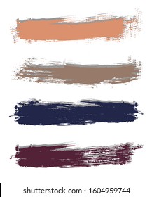 Vector brush stroke watercolor illustration. Dirty artistic design element, box, frame or background for text. Background, texture, frame for text. Paint black background