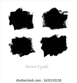 Vector brush stroke watercolor illustration.