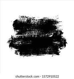Vector brush stroke watercolor illustration.paint black background.Eps10