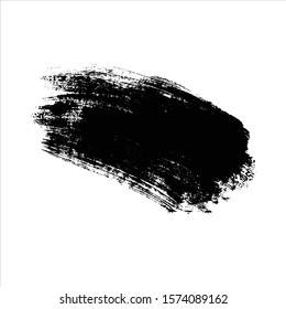 Vector brush stroke watercolor illustration.paint black background.Eps10