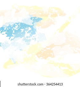 vector brush stroke watercolor, light paper background and texture, isolated on white background illustration