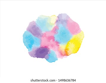 vector brush stroke watercolor.graffiti creative illustration