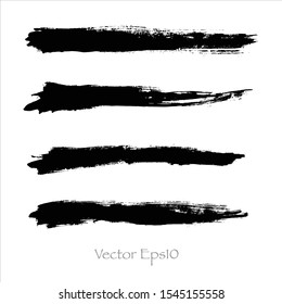 Vector brush stroke watercolor.paint grunge creative illustration.