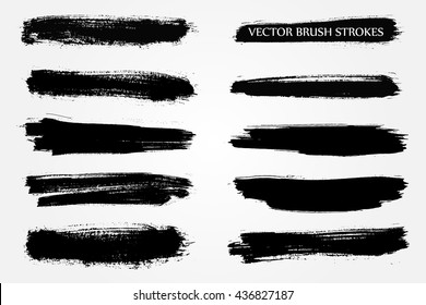 Vector Brush Stroke.Hand Drawn Brush Stroke.