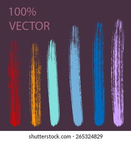 Vector brush strokes