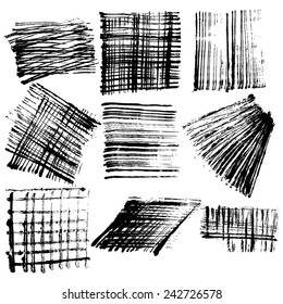 vector brush strokes collection