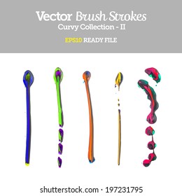 Vector Brush Strokes Collection EPS10 Ready File