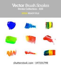 Vector Brush Strokes Collection EPS10 Ready File